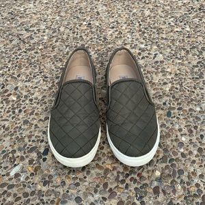 Steve Madden Olive Green Slip On Shoes